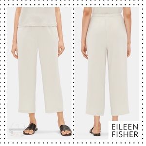 NWT Eileen Fisher - System Silk Georgette Crepe Cropped Pants XXL
